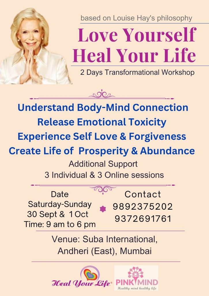 2 Days Transformational Live Workshop \"Love Yourself, Heal Your Life \"