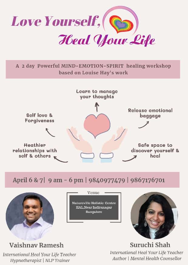 Love Yourself,Heal Your Life 2 day workshop
