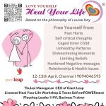 2 days Love Yourself Heal Your Life Led by Thulasi Manogaran, Chennai