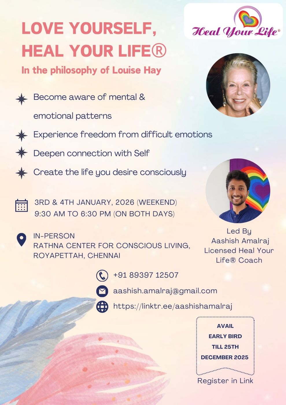 Love Yourself Heal Your Life 2 Days Workshop